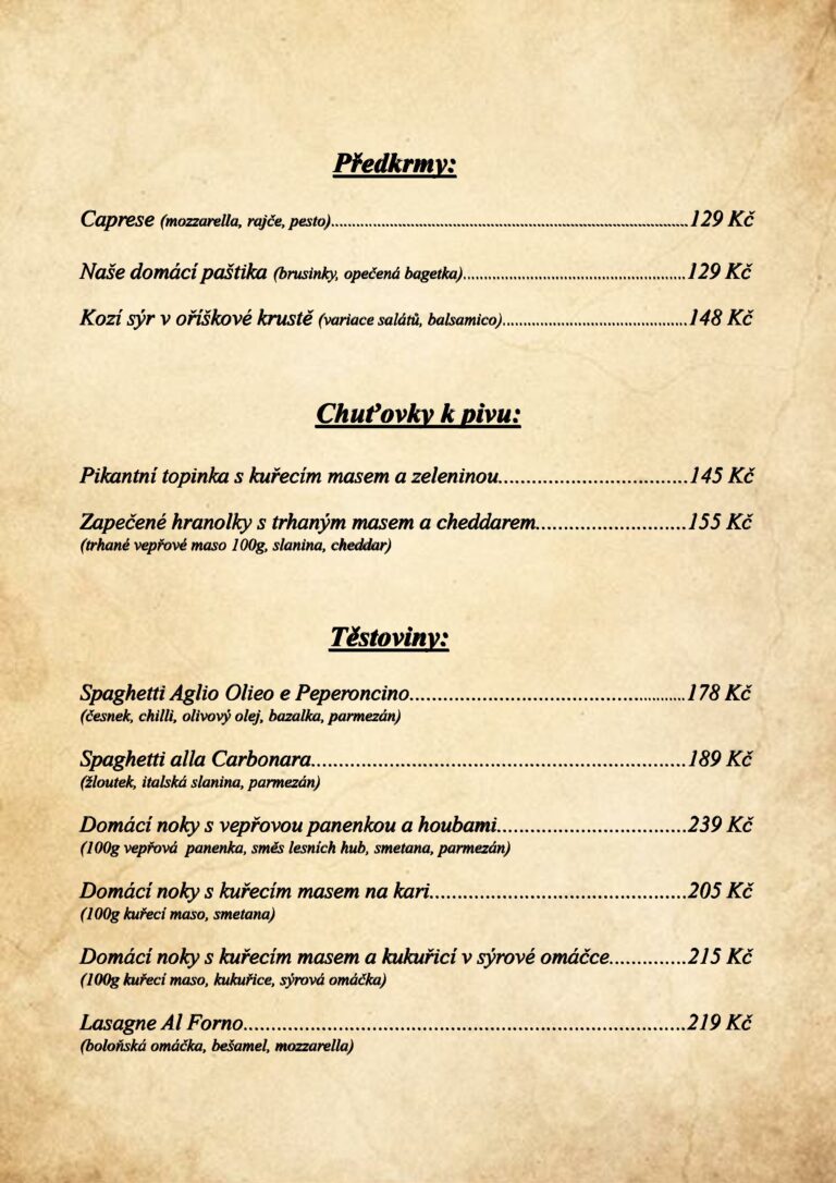 Jídelní lístek marmar – 0001